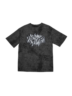 Футболка с набойкой "Райтер". Черно-серая