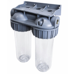 Магистральный фильтр 1/2" прозр. 10" (двойной) VRT