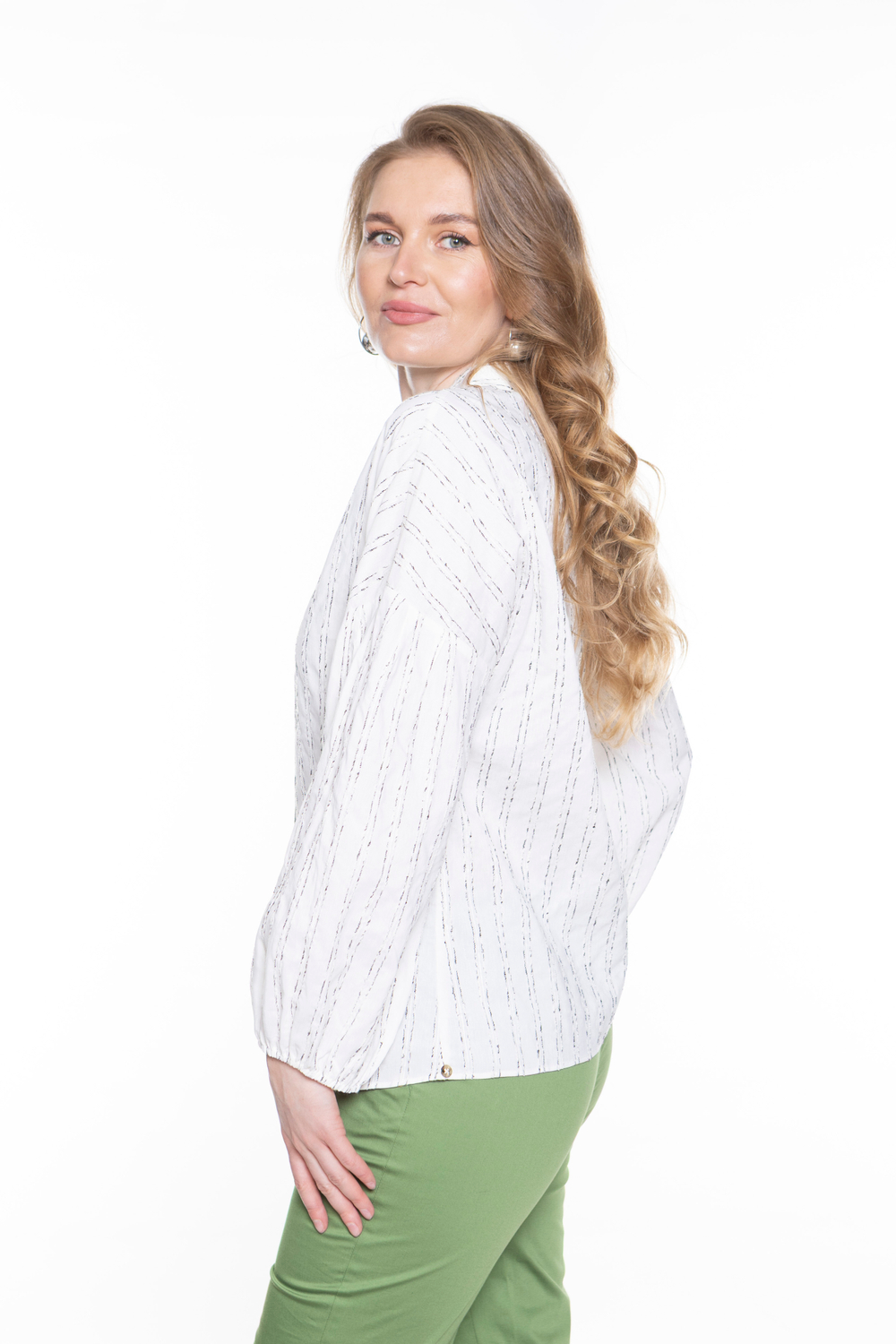 МУСЛИНОВАЯ РУБАШКА В ПОЛОСКУ