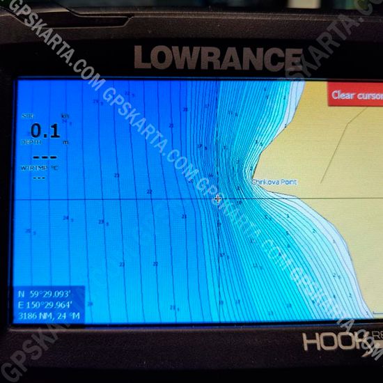 Охотское море, Беренгово море море карта глубин для Lowrance / Simrad / B&G  C-MAP MAX-N+ RS-Y013