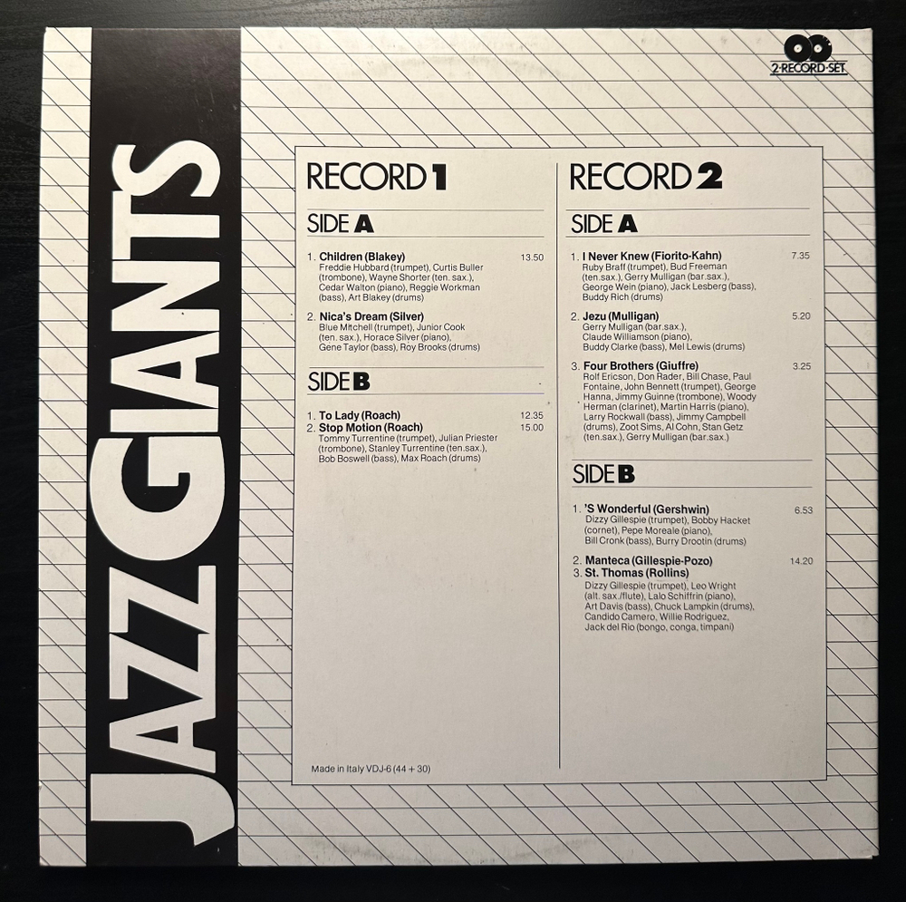 Jazz Giants (Италия 1981г.) 2LP
