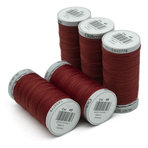 Нитки суперкрепкие Gutermann Extra Strong M782 №40 (100 метров), 5 кат. | 046 бургундский