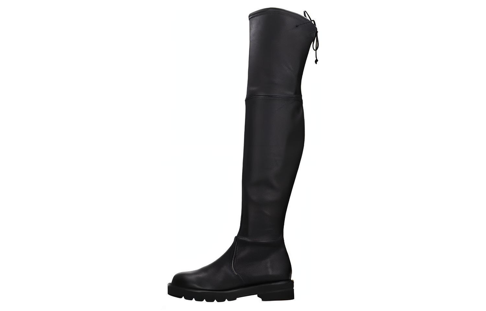 Stuart Weitzman/SW Lowland Leather Knee high Boots Women"s Black