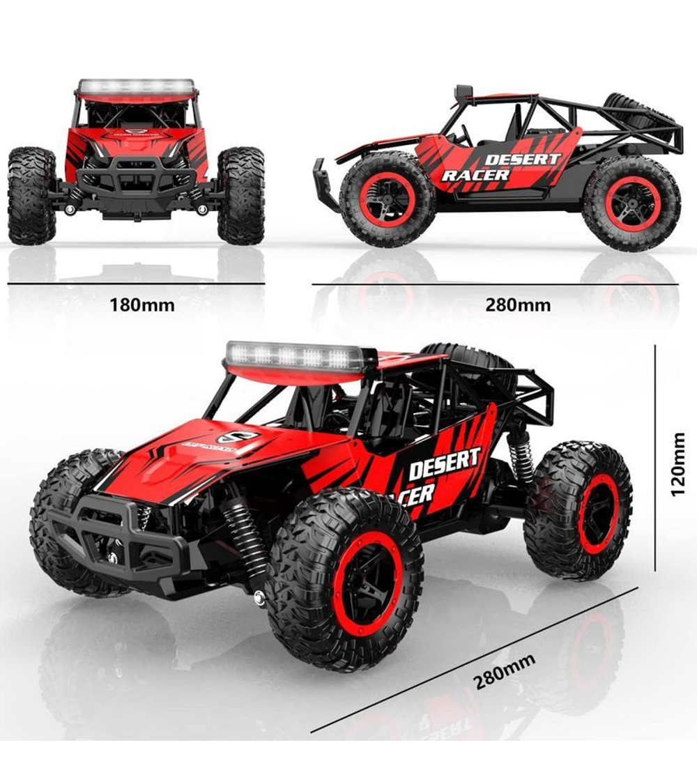 Радиоуправляемый внедорожник Volantex RC Desert King красный 4WD 2.4G 1/16 RTR