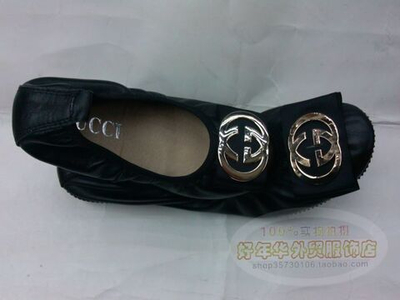 Балетки детские однотонные на резинке с металлической пряжкой