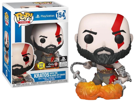 Фигурка Funko POP! Vinyl: Games: God Of War: Kratos W/Blades (светится в темноте) (Exc)
