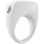 Эрекционное кольцо OVO B6 с вибрацией (Цвет: белый)