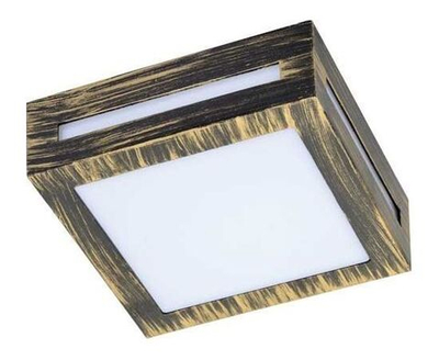 Ecola GX53 LED 3082W светильник накладной IP65 Квадрат металл. 1*GX53 Черненая бронза FN53SSECH