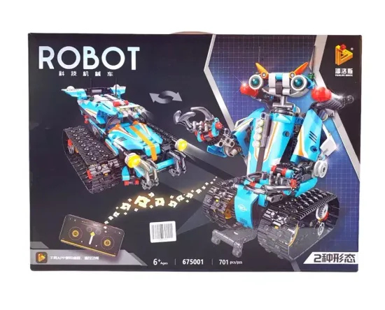 Конструктор "Creator Robot " Робот-вездеход трансформер на дистанционном управлении 2 в 1, 701 деталь