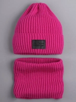 Шапка и снуд для девочки осенние