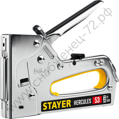 STAYER HERCULES-53 тип 53 (A/10/JT21) 23GA тип 53 (A/10/JT21) 23GA(4-14мм)/13/300, стальной рессорный степлер (31519)
