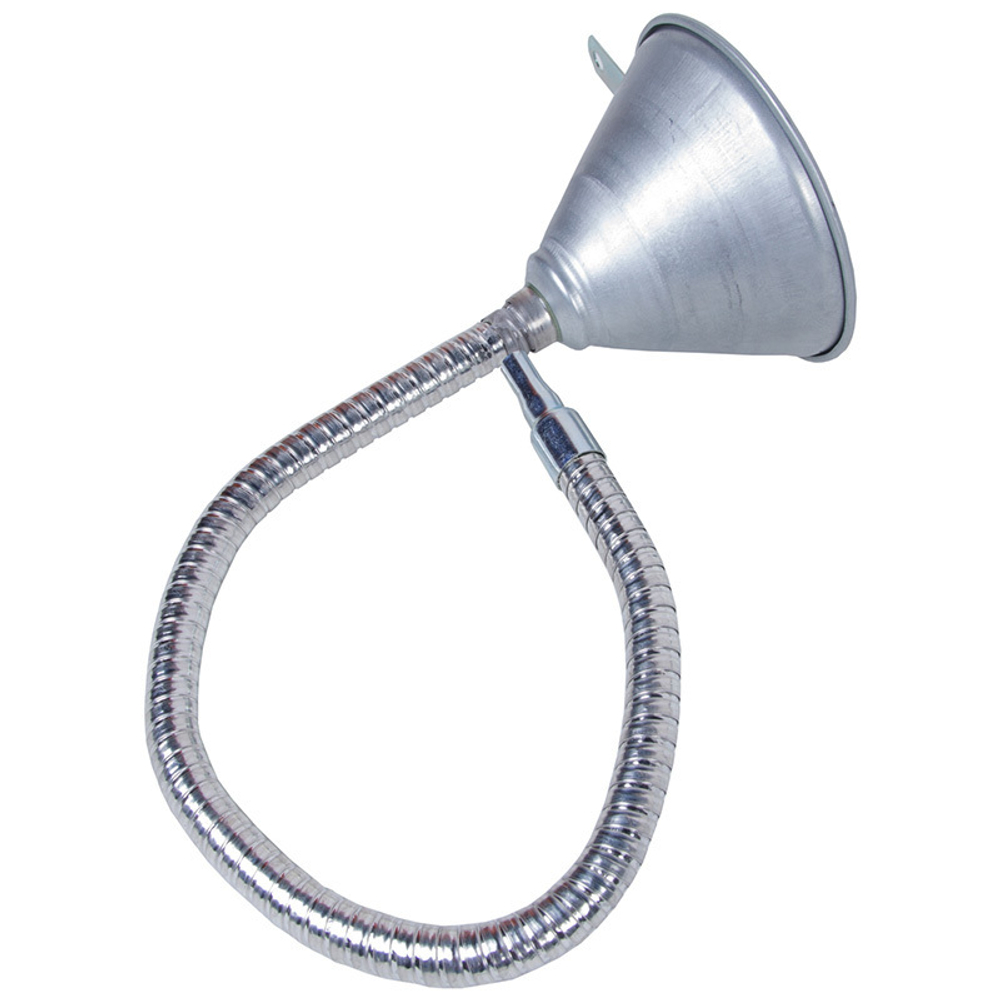 МАСТАК (135-00007) Воронка с гибким сливом, металлическая, 140 х 180 х 725 мм