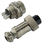 Авиационный разъем GX12 6Pin (штекер+гнездо)