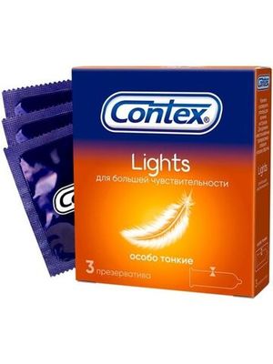 Презервативы Contex Lights Особо тонкие 3 штуки