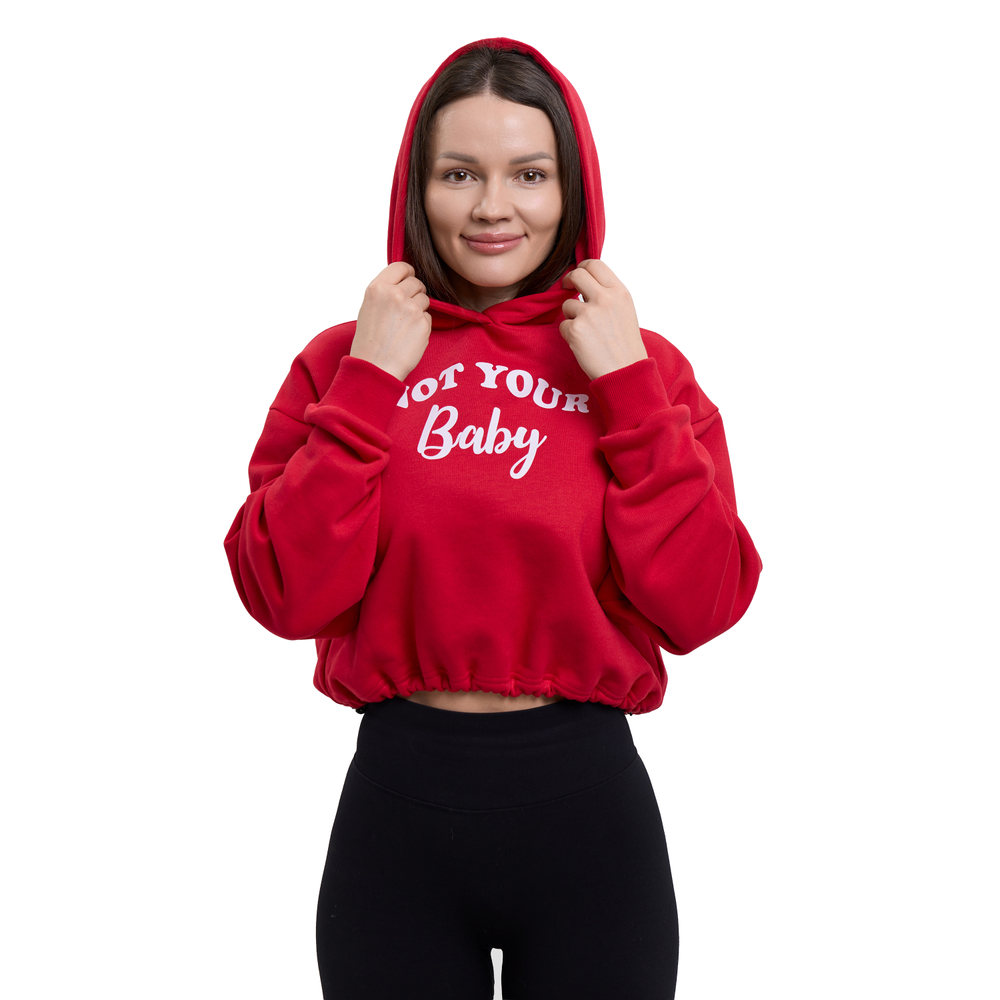 Худи женская Clan 13 Not your baby, красный