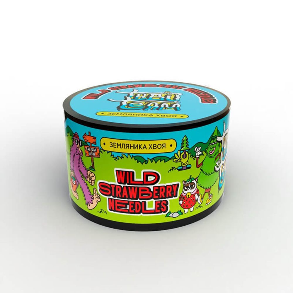 Бестабачная смесь для кальяна Tabu Team - Wild Strawberry Needles (Земляника Хвоя) 50 гр.