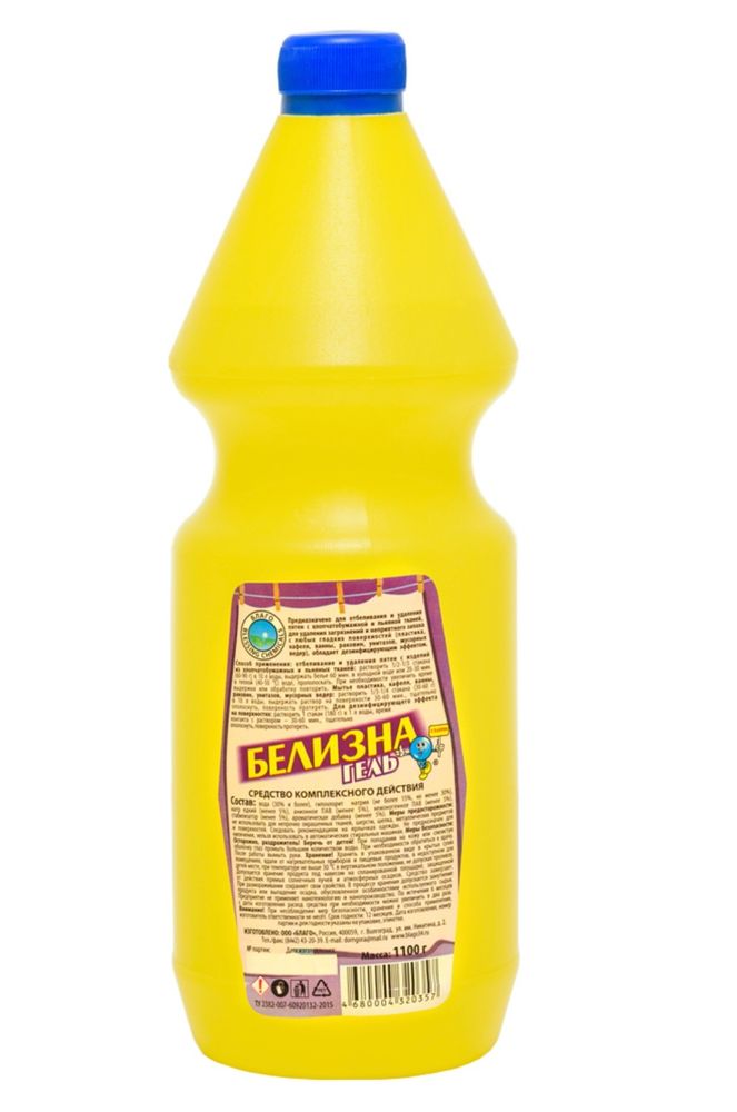 Белизна -Гель . 1 л. 1 упак. 12 шт.