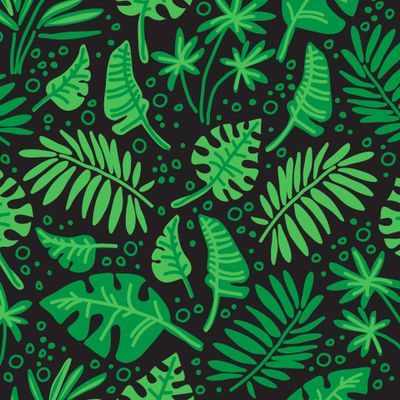 тропические листья