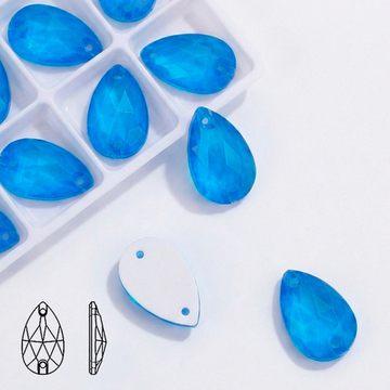 Пришивные стразы Neon Dark Blue (капля)