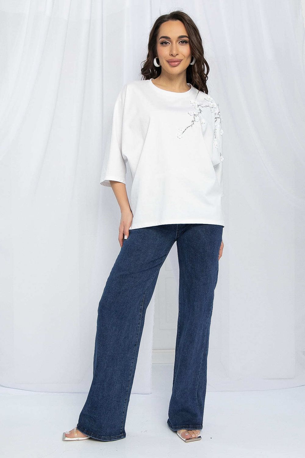 Блуза Мисти (белая) Б13162-20М LT Collection