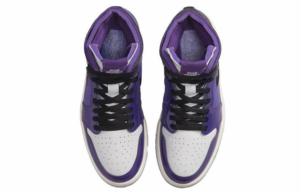Кроссовки Jordan Air Jordan 1 High Zoom Air Cmft "Purple Patent" (Женская размерная сетка)