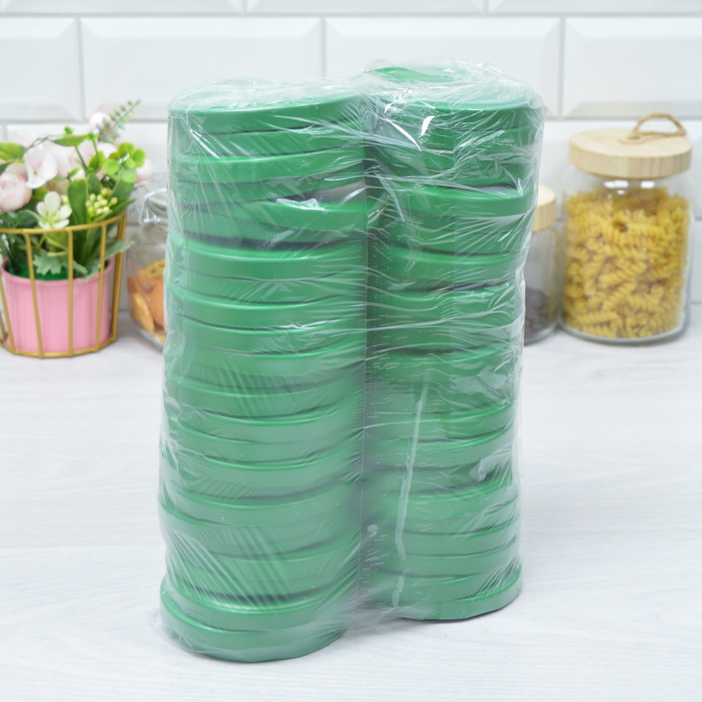 Крышка для консервирования 50шт винтовая d89 ТВИСТ-ОФФ (зеленая)