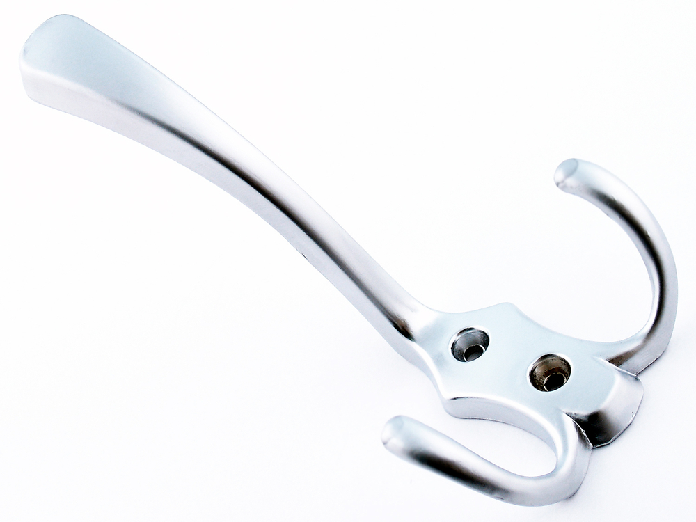 Мебельный крючок К302/3/ Матовый Хром