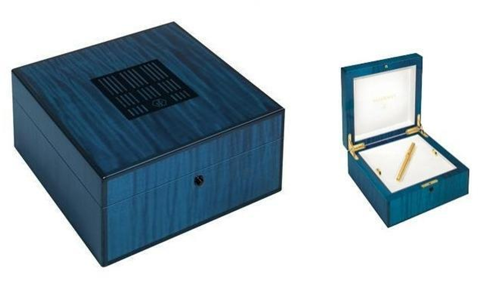 Перьевая ручка Waterman Exception Solid Gold, цвет: Gold (золото),  перо: M/F, перо: золото 18К