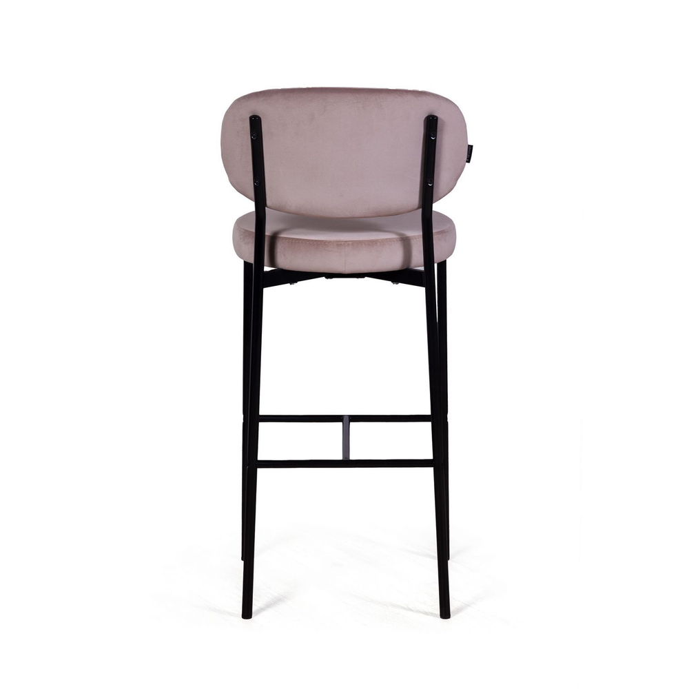 Стул барный Mason, бархат пепельно-бежевый 25