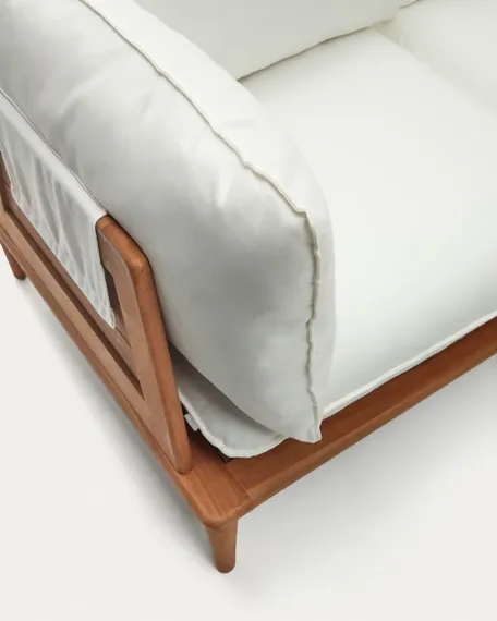 Комплект уличной мебели Portitxol из массива тика, модульный диван, 2 столика