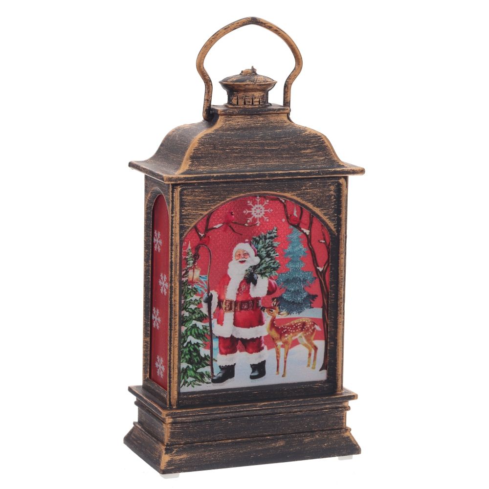 GAEM Изделие декоративное "Фонарь" с подсветкой (3хАG13, вход), L7 W4 H12 см, 3в.