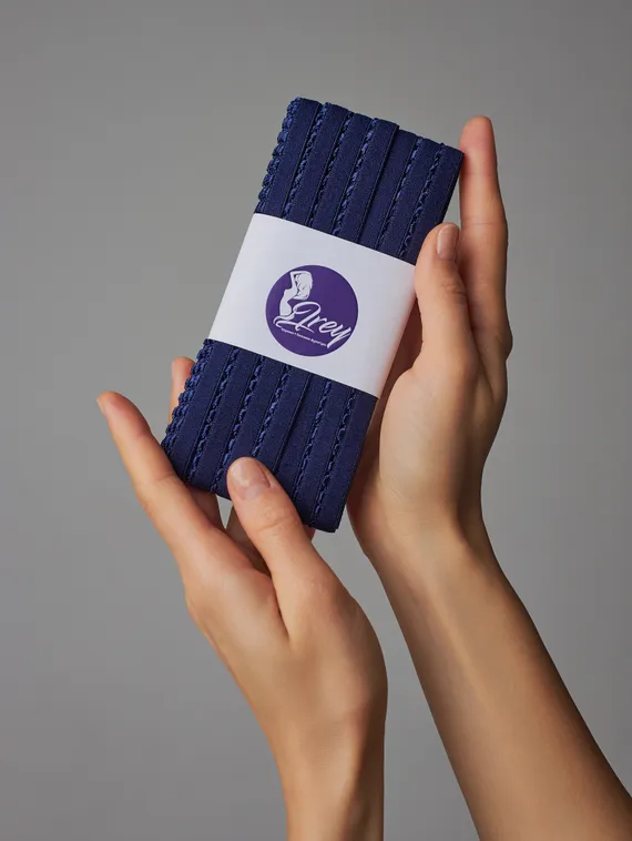 061 641/10 Резинка отделочная Lauma 10 мм, темно-синий 061