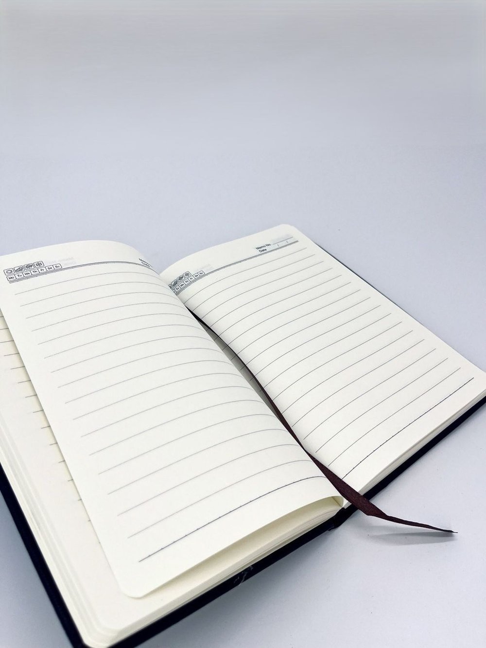 Блокнот 128 л А5 линейка мельница черный (7675-1)