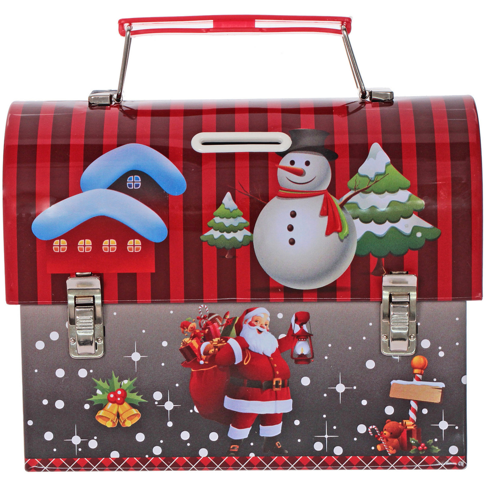 Банка жестяная «Снеговичок» 17*8,5*13см