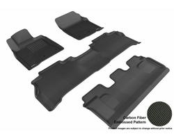 Коврики Sotra 3D VIP для Toyota Lexus LX570 2012- (3 ряда сидений) черные. Артикул ST 74-00031