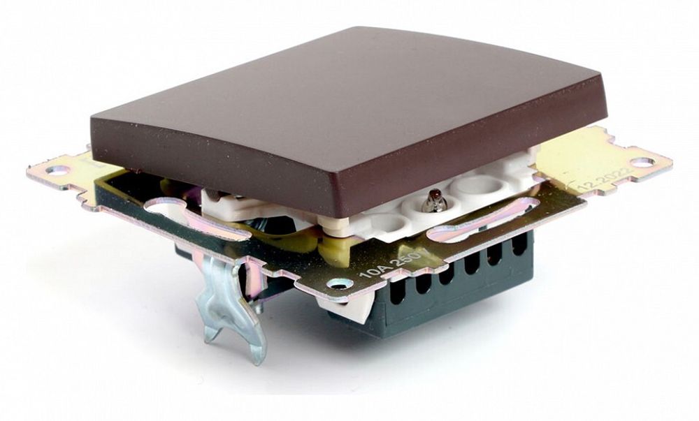 Переключатель одноклавишный без рамки Stekker Катрин 49018