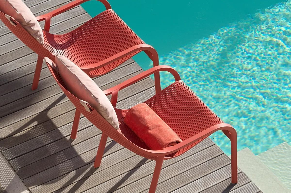 Подушка-подголовник для лаунж кресла Nardi Net Lounge, розовый