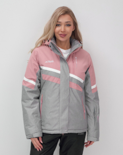 Горнолыжный костюм женский зимний серого цвета 02808Sr