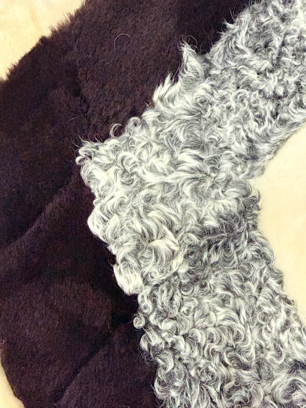 Покрывало меховое ковер из шкуры овчины