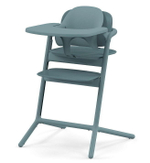 Стульчик для кормления Cybex Lemo 4 в 1 с мягкими чехлами Comfort Inlay Stone Blue/Stunning Black