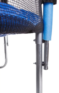 Батут с лестницей и внутренней сеткой 305 см синий