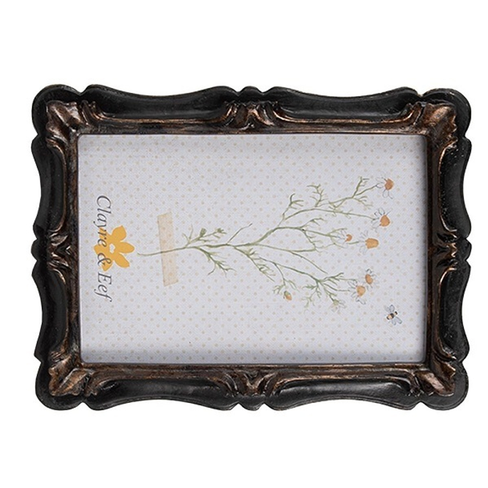 Фоторамка "Алис" малая 14x2x19см (Фото 10x15см) Поликерамика/стекло