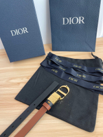 Двухсторонний ремень из телячьей кожи с тиснением