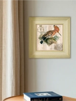 Картина интерьерная на холсте в раме "Птички" 30*30 см