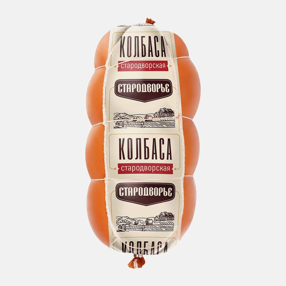 Колбаса Стародворье Стародворская в обвязке вареная 370г