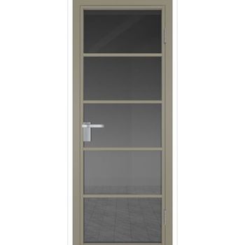 Межкомнатная дверь алюминиевая Profil Doors 14AG никель матовый остеклённая