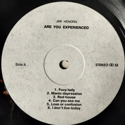 Винтажная виниловая пластинка LP The Jimi Hendrix Experience Are You Experienced (Россия 1995)