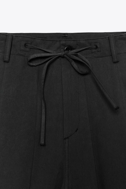 ZARA БРЮКИ-БАЛЛОНЫ КАРГО, ЧЕРНЫЙ