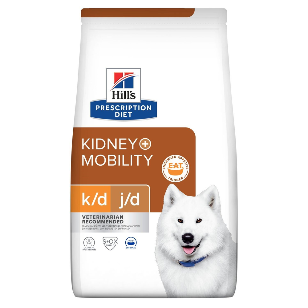 Hill's Canine k/d+mobility 12 кг - диета для собак с проблемами почек и заболеваниями суставов 10746N