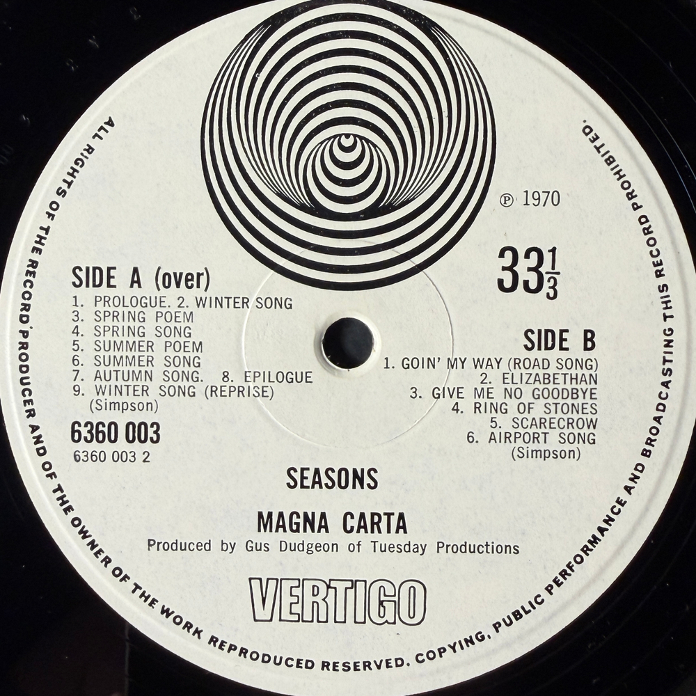 Виниловая пластинка Magna Carta ‎– Seasons LP
